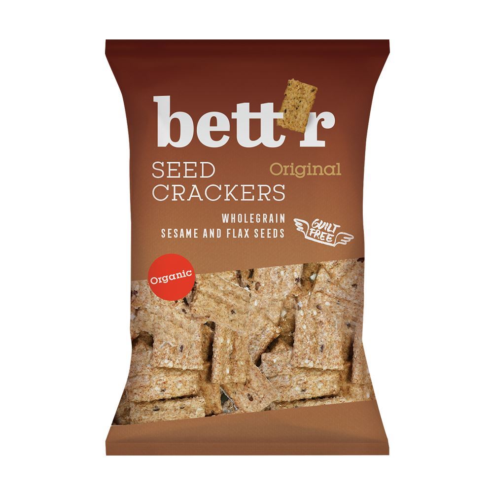 Bettr Wholegrain Crackers with Seeds 150g - 10 Pack