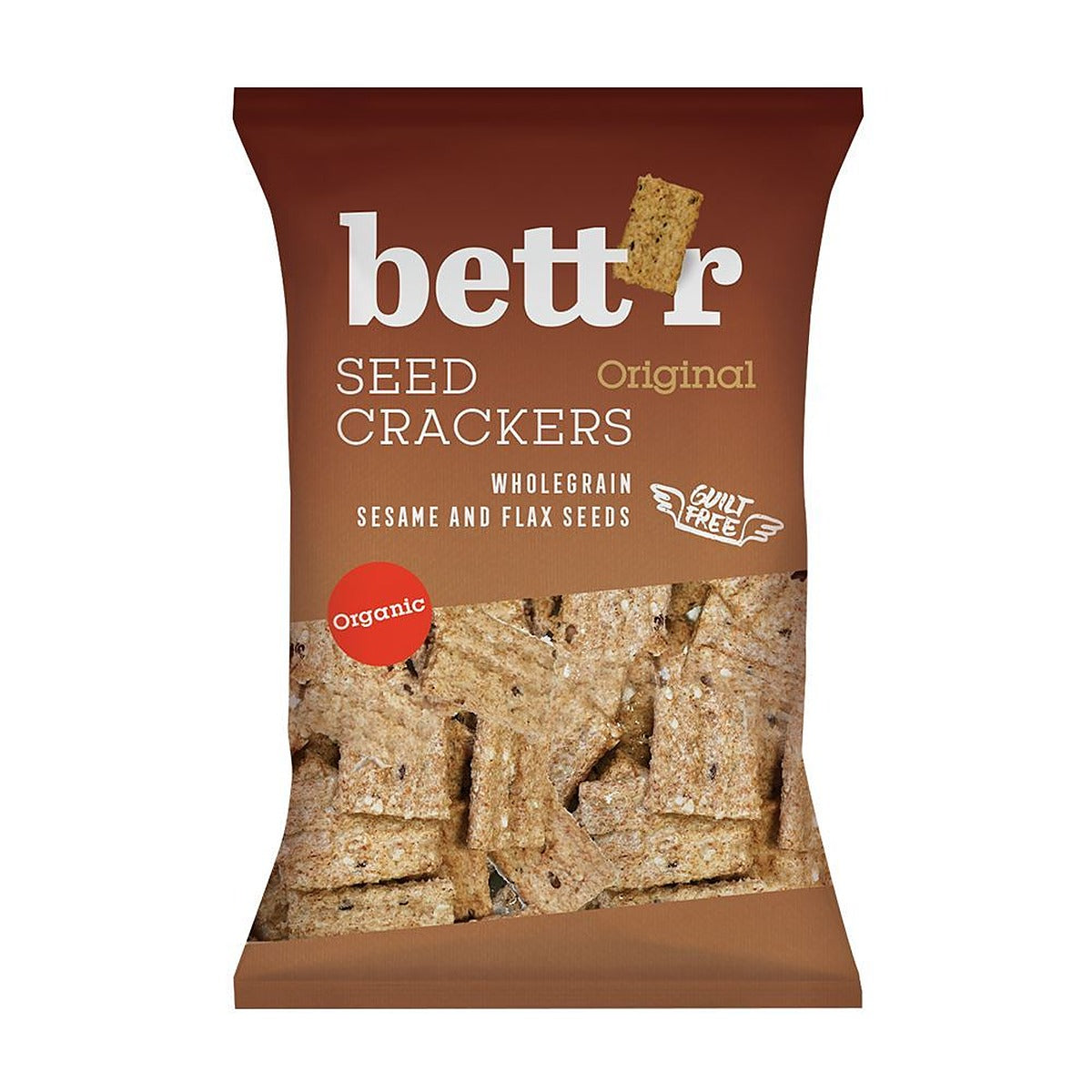 Bettr Wholegrain Crackers with Seeds 150g - 10 Pack