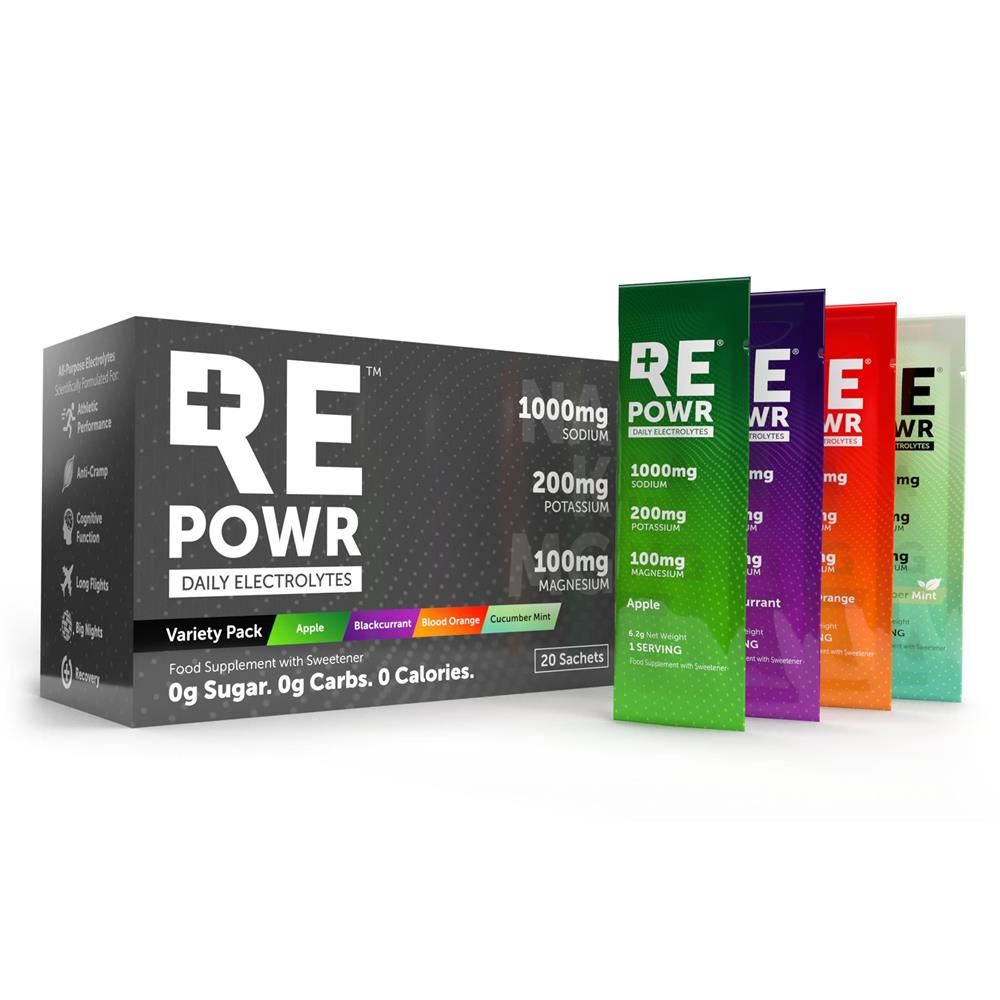 REPOWR Daily Electrolytes Variety 20 Sachets Mix 2