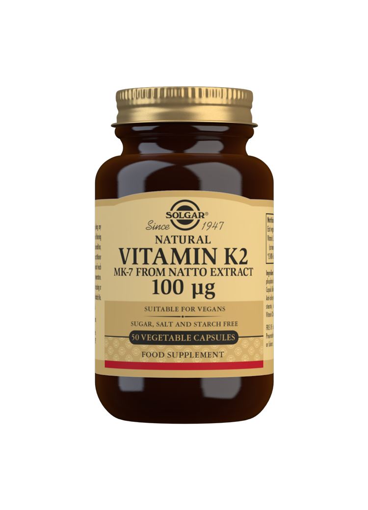 Solgar Natural Vitamin K2 (MK-7) 100 µg - 50 Vegicaps