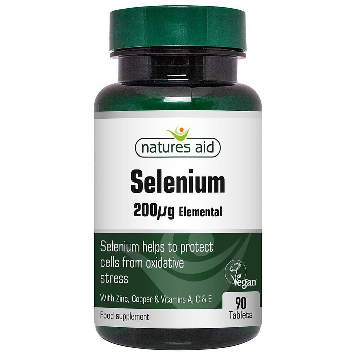 Natures Aid Selenium with Zinc and vitamins A C & E 90 Tablets
