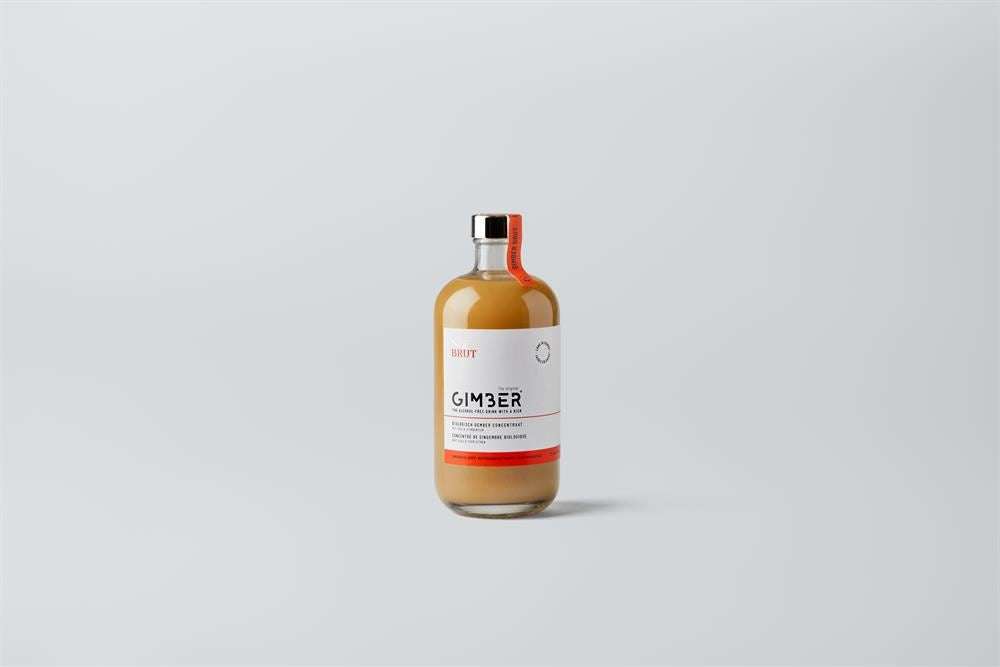 Gimber Organic No2 Brut Extra Strong Ginger Alcohol Free Drink 500ml