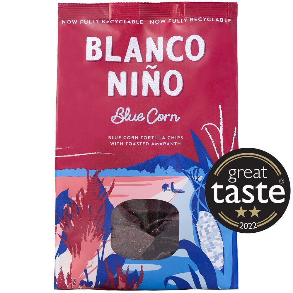 Blanco Nino Blue Corn Tortilla Chips 170g - 8 Pack