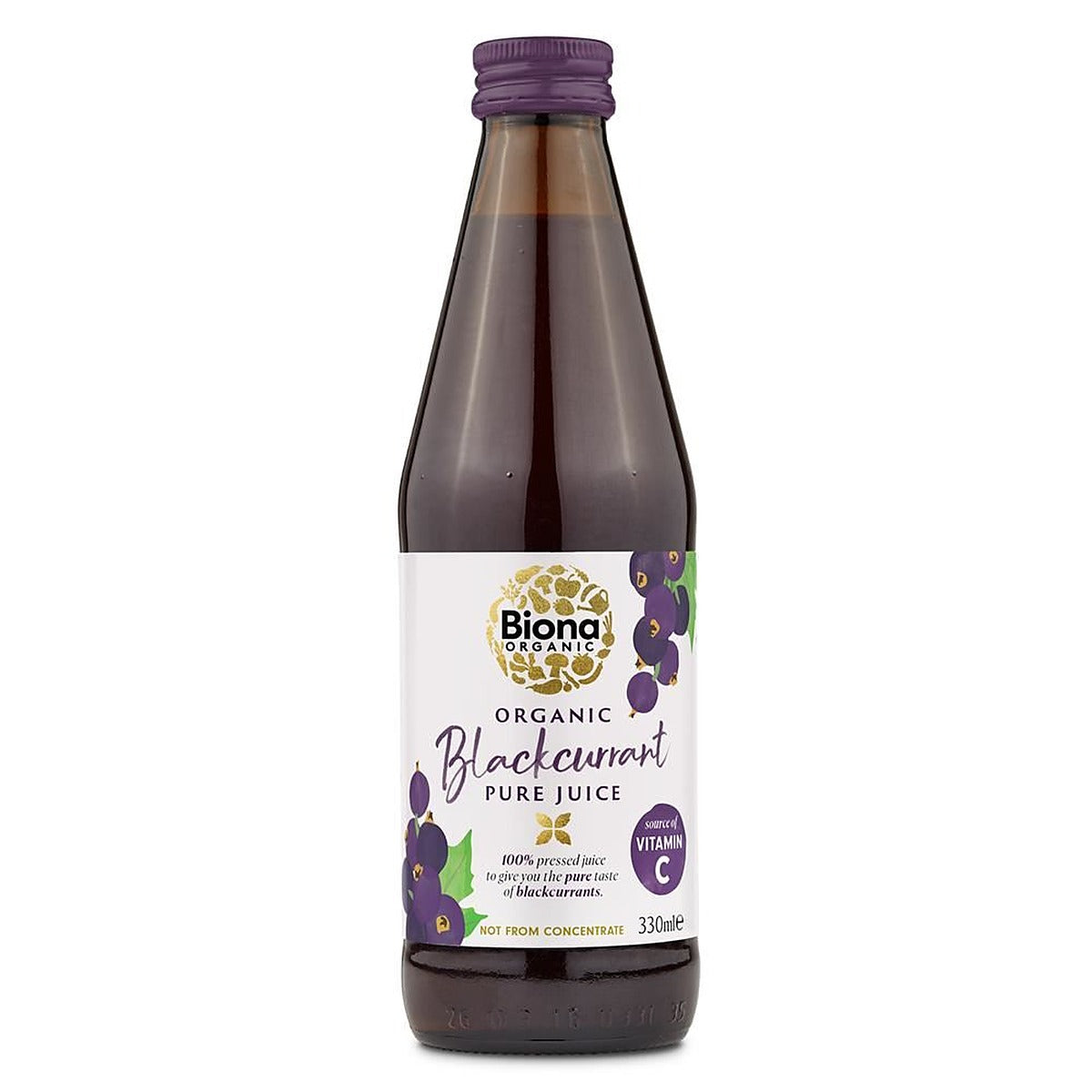 Biona Blackcurrant Pure SuperJuice - 100% Organic 330ml