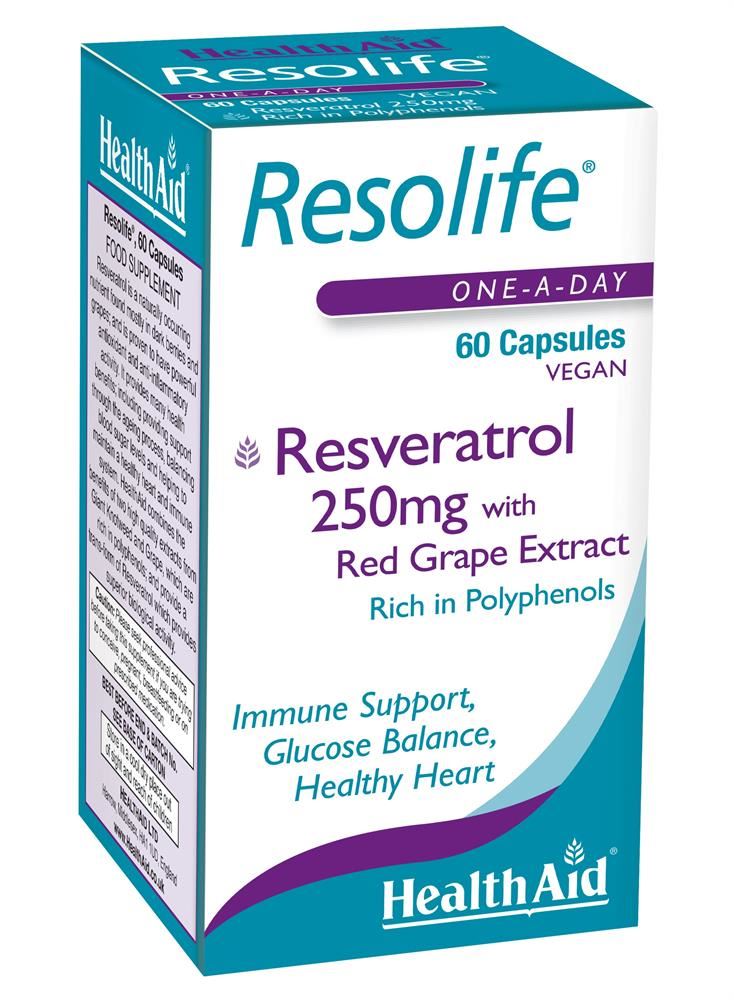 HealthAid Resolife (Resveratrol 250mg) 60 Capsules