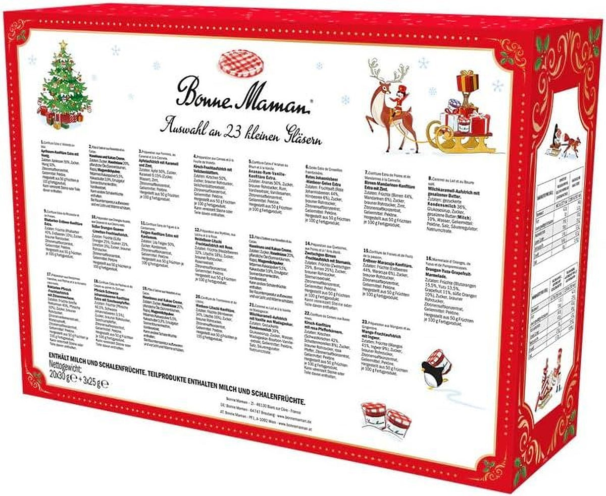 Bonne Maman Spreads Advent Calendar - 23 Mini Jars and 1 Gift - image 5