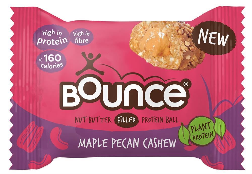 Bounce Plant Protein Maple Pecan Cashew Ball 35g - 12 Pack