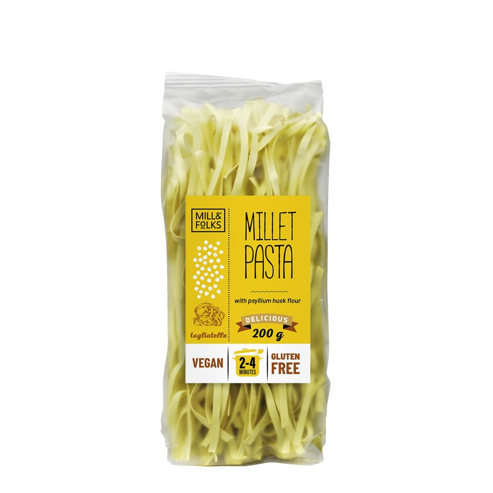 Mill & Folks llet pasta tagliatelle 200g Gluten free Vegan