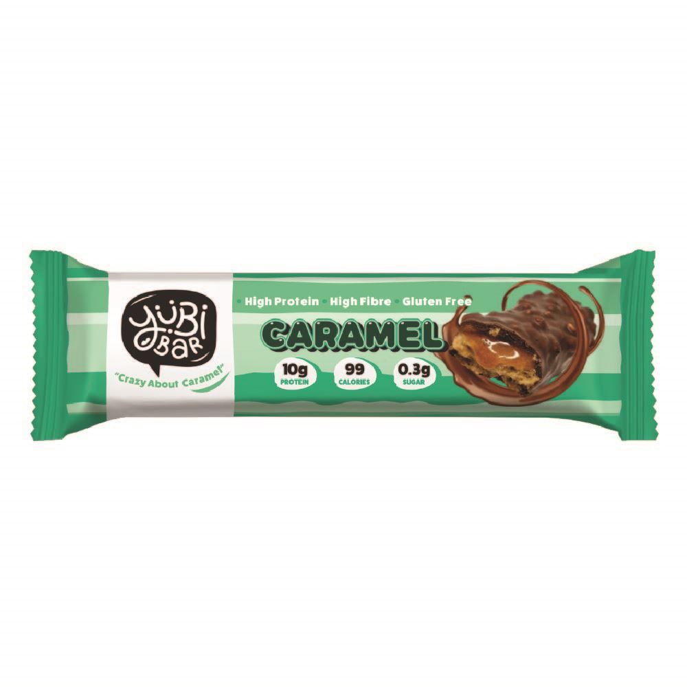 Yubi Bar Caramel Protein Bar 35g - 12 Pack