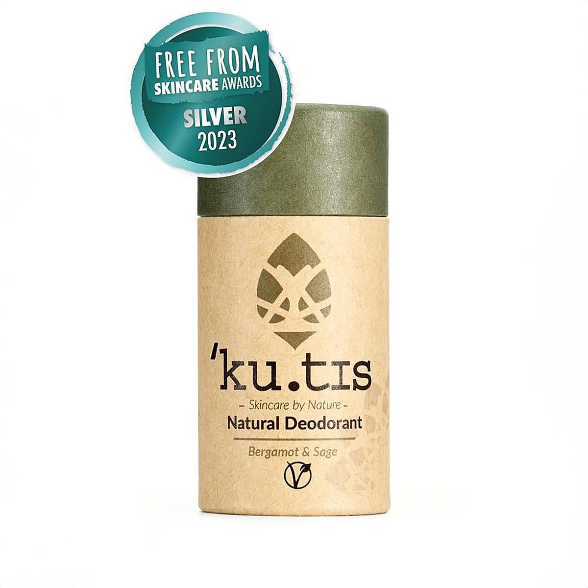 Kutis Skincare Plastic Free Natural Bergamot & Sage Vegan Deodorant 55g