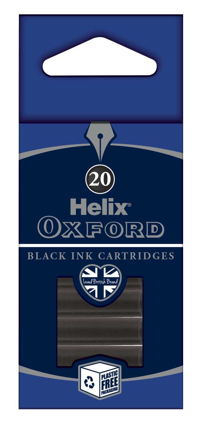 Helix Oxford Ink Cartridges - Black x20 Pack