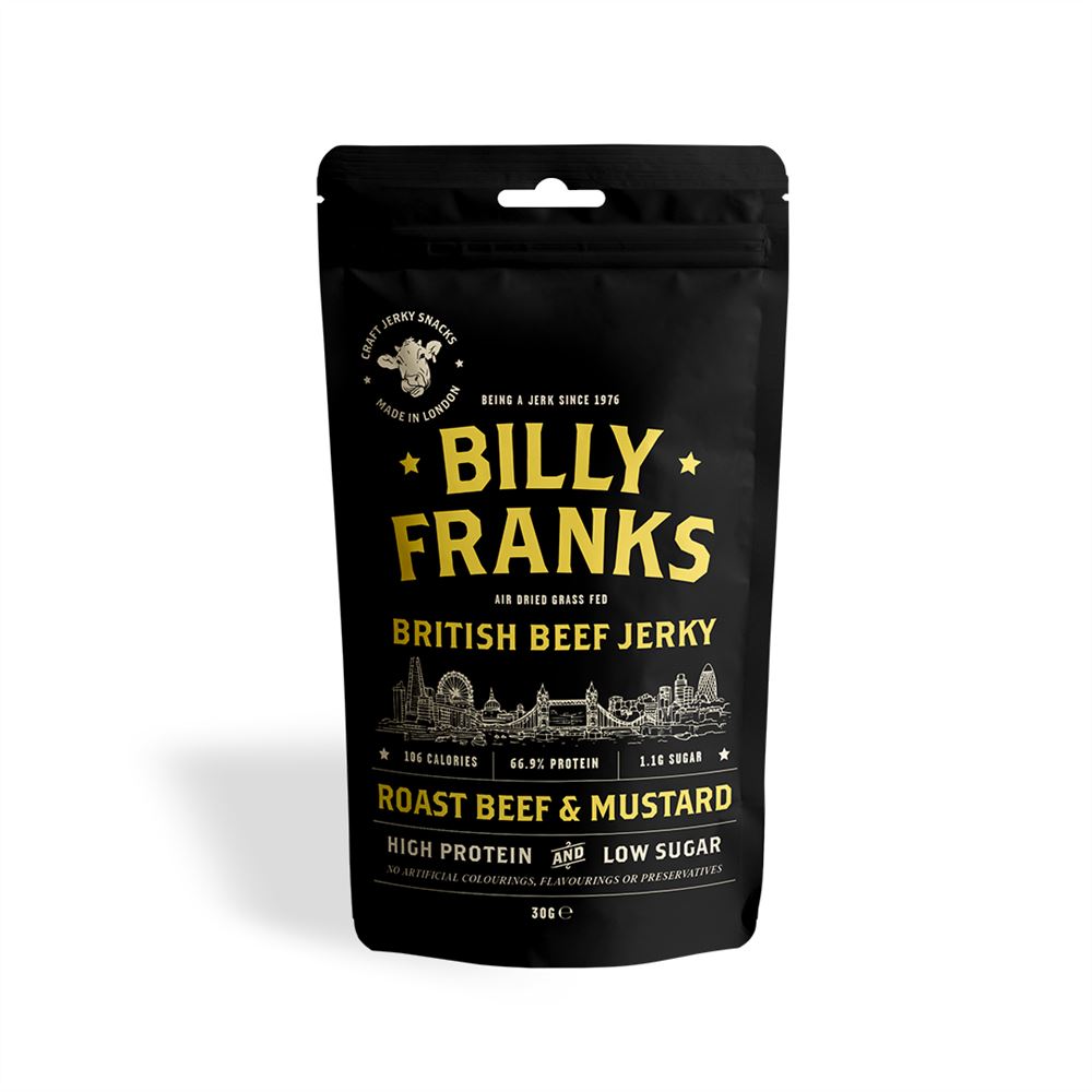 Billy Franks Gluten Free Roast Beef & Mustard Jerky 30g