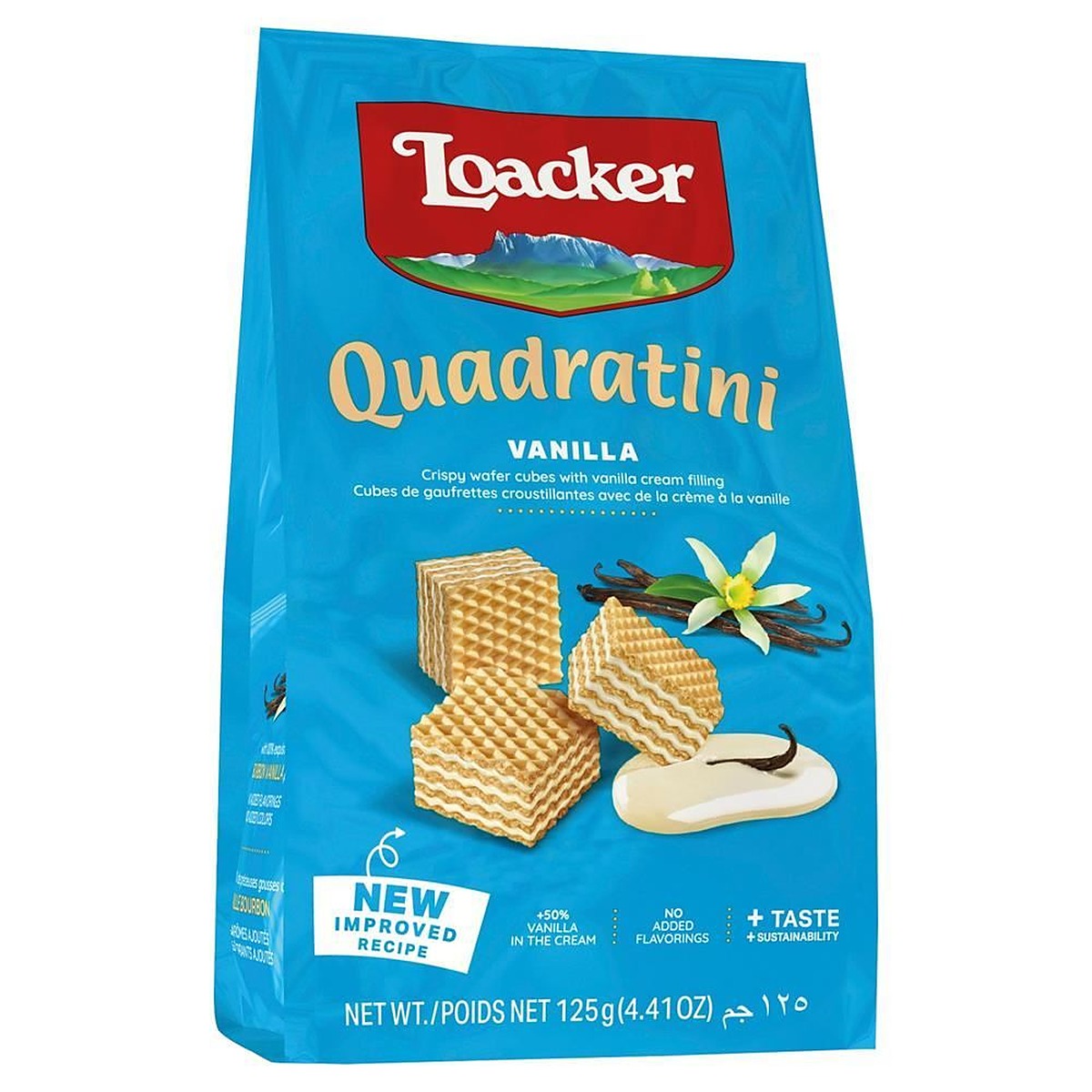 Loacker Vanilla Quadratini 125g - 6 Pack
