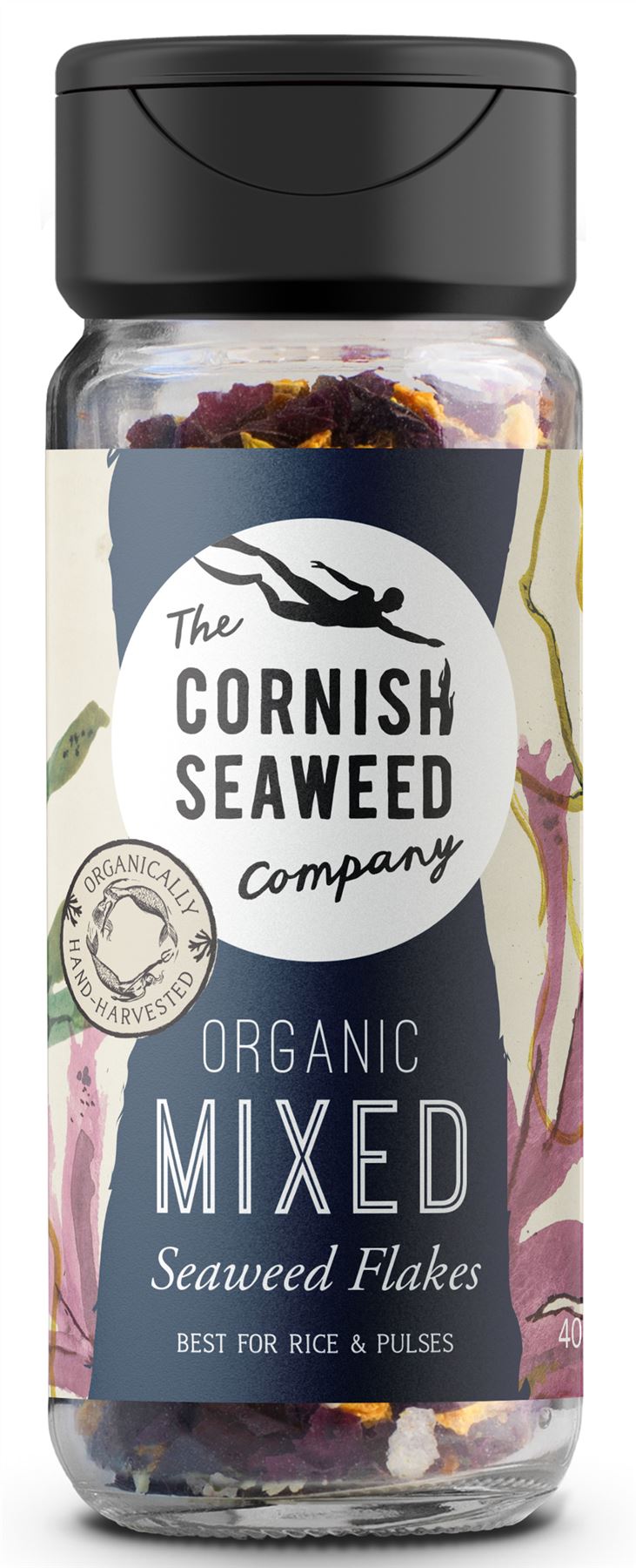 The Cornish Seaweed Company Organic Mixed Seaweed Flakes Shaker 40g