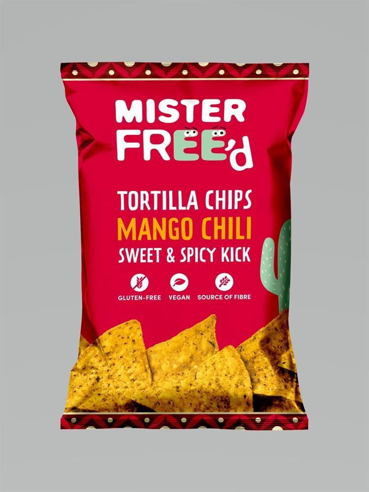 Freed Foods / Mister Free'd Vegan Tortilla Chips with Mango Chili 135g - 12 Pack