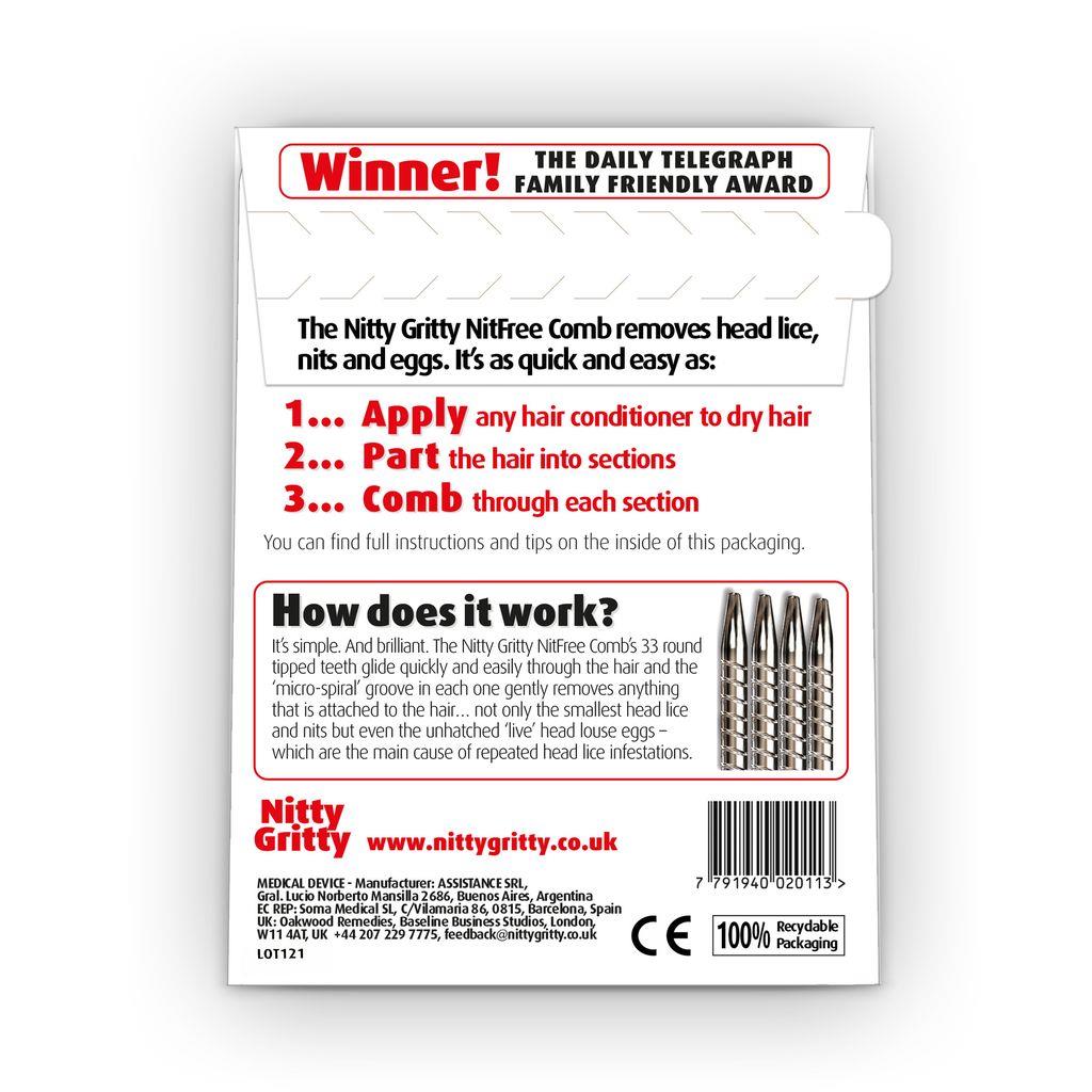 Nitty Gritty NitFree Comb - Pack of 1 - image 2