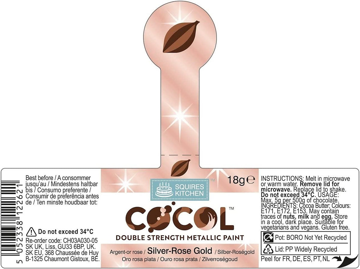 Squires Kitchen COCOL Extra Strength Colouring Paint for Chocolate 18g - All Shades - image 30