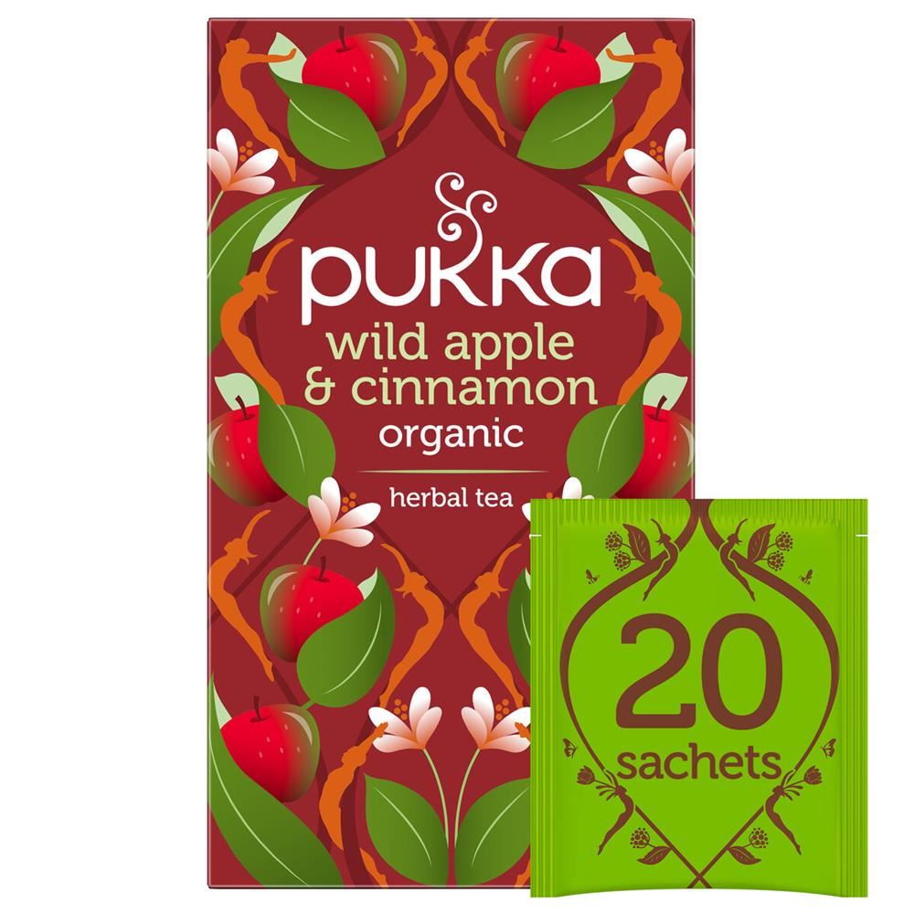Pukka Herbs Wild Apple & Cinnamon with Ginger 20 bags