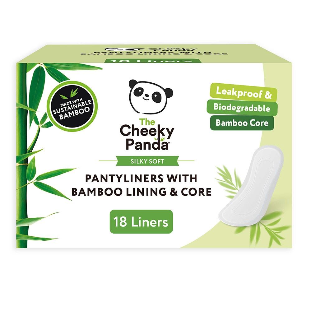 Cheeky Panda Biodegradable bamboo liner and core 18 pantyliners