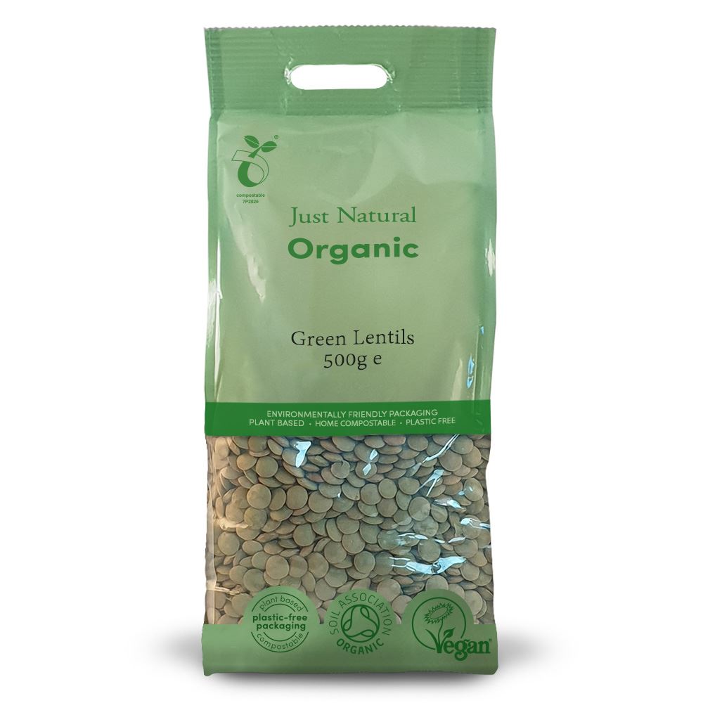 Just Natural Organic Organic Green Lentils 500g