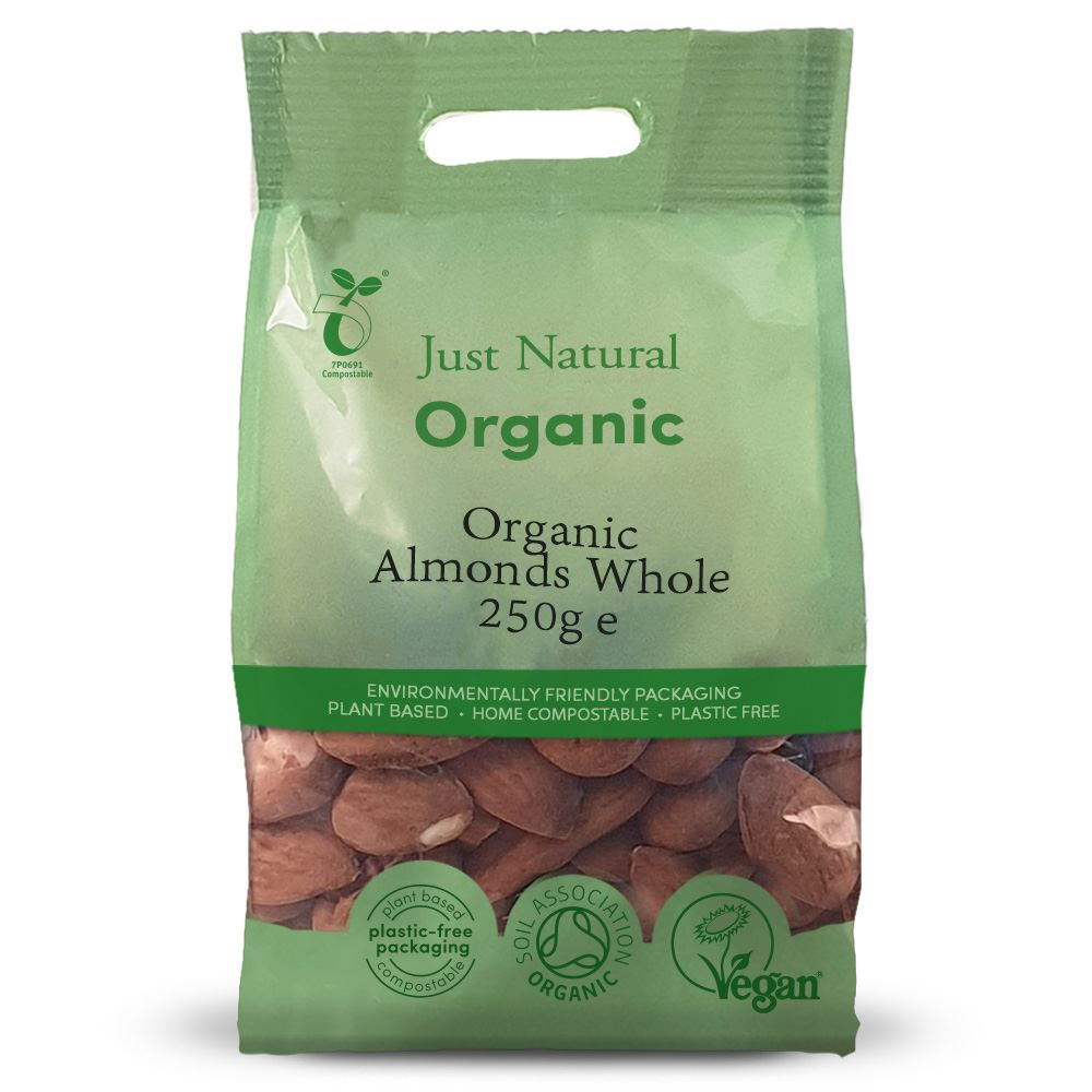 Just Natural Organic Organic Almonds Whole 250g