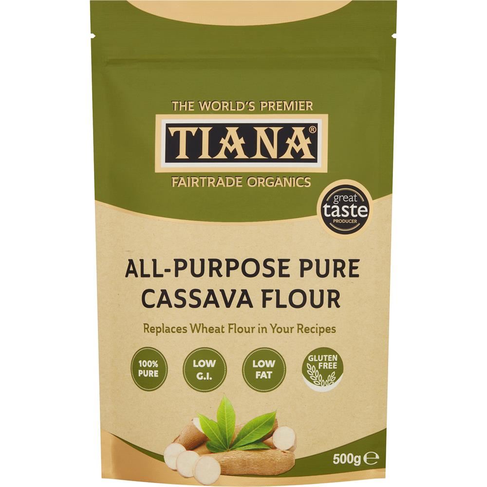 Tiana All Purpose Gluten Free Cassava Flour for baking 500g