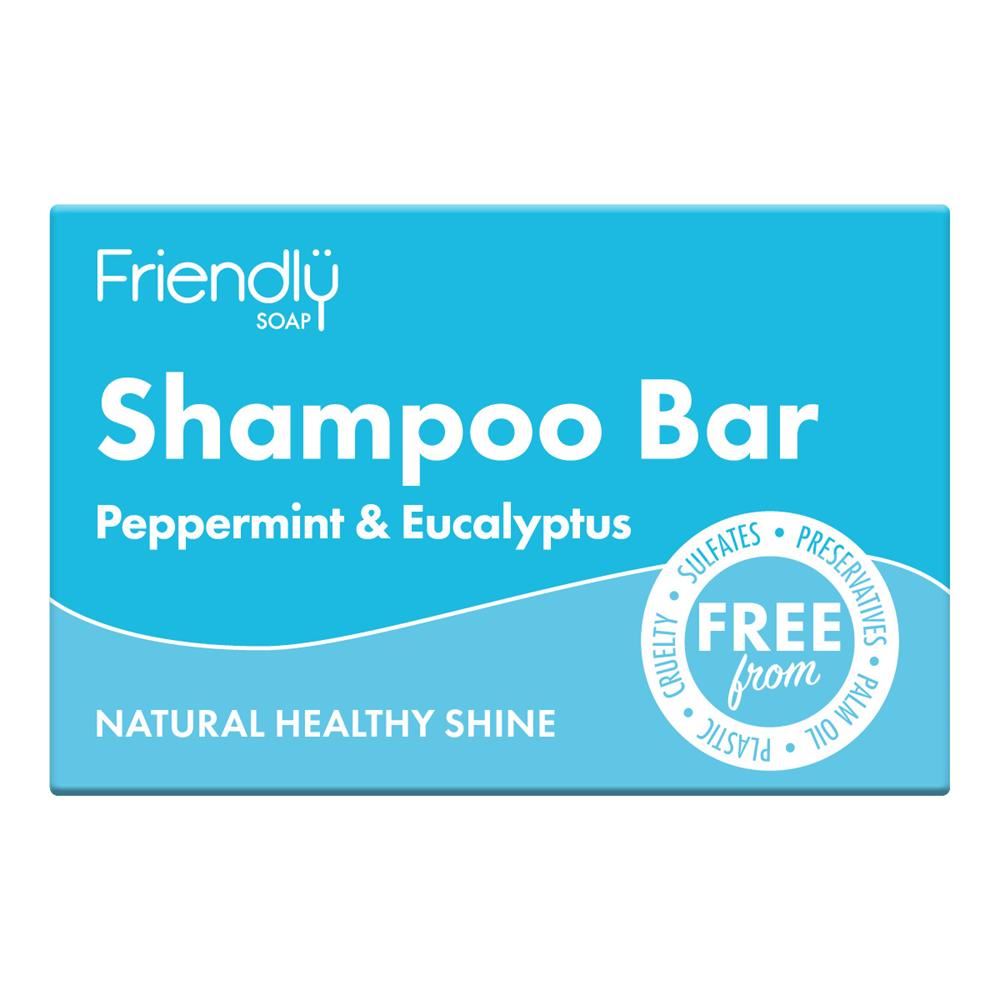 Friendly Soap Shampoo Bar - Peppermint & Eucalyptus 95g