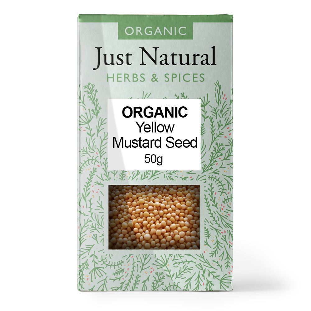 Just Natural Herbs Organic Yellow Mustard Seed (Box) 50g