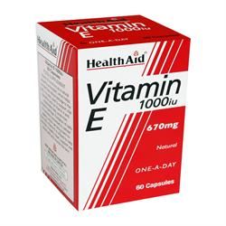 HealthAid Vitamin E 1000iu Natural 60 Capsules