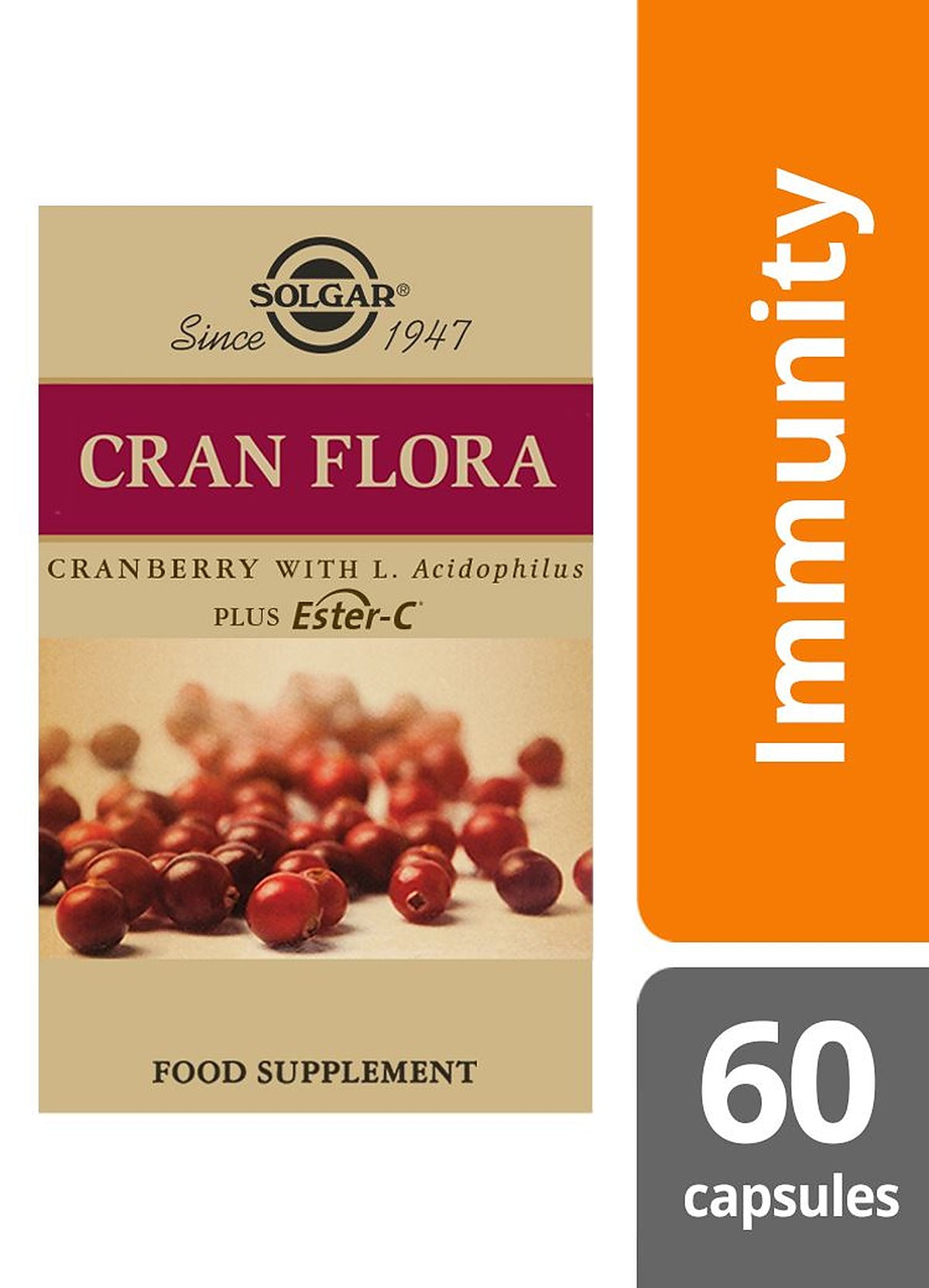 Solgar Cran Flora Cranberry - 60 Vegicaps - image 2