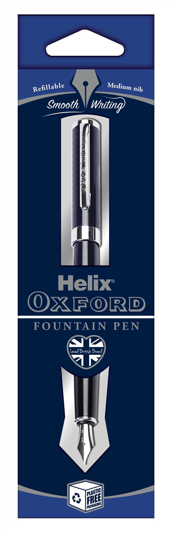 Helix Oxford Premium Fountain Pen - Dark Blue