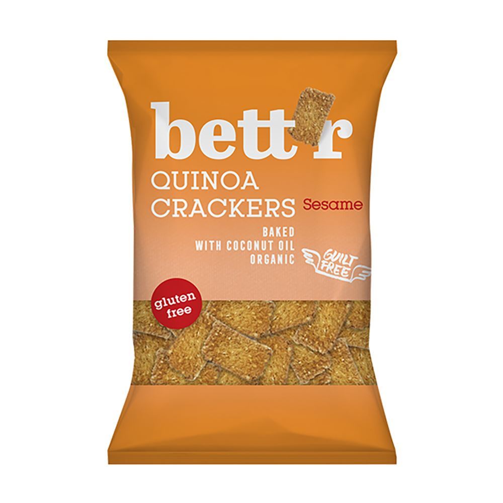 Bettr Quinoa Crackers with Sesame 100g - 6 Pack