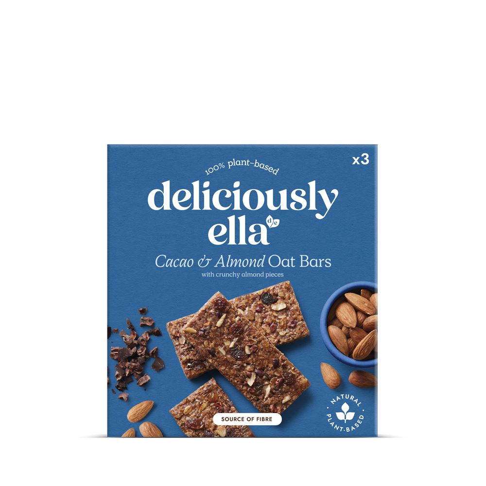 Deliciously Ella Cacao & Almond Oat Bar 3x50g - 12 Pack