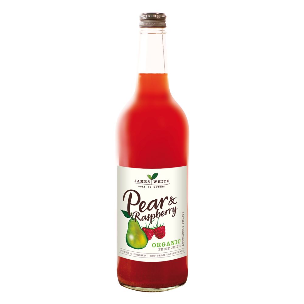 James White Organic Raspberry & Pear 750ml