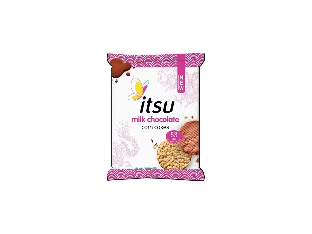 Itsu Milk Chocolate Corn Cakes 34g - 15 Pack