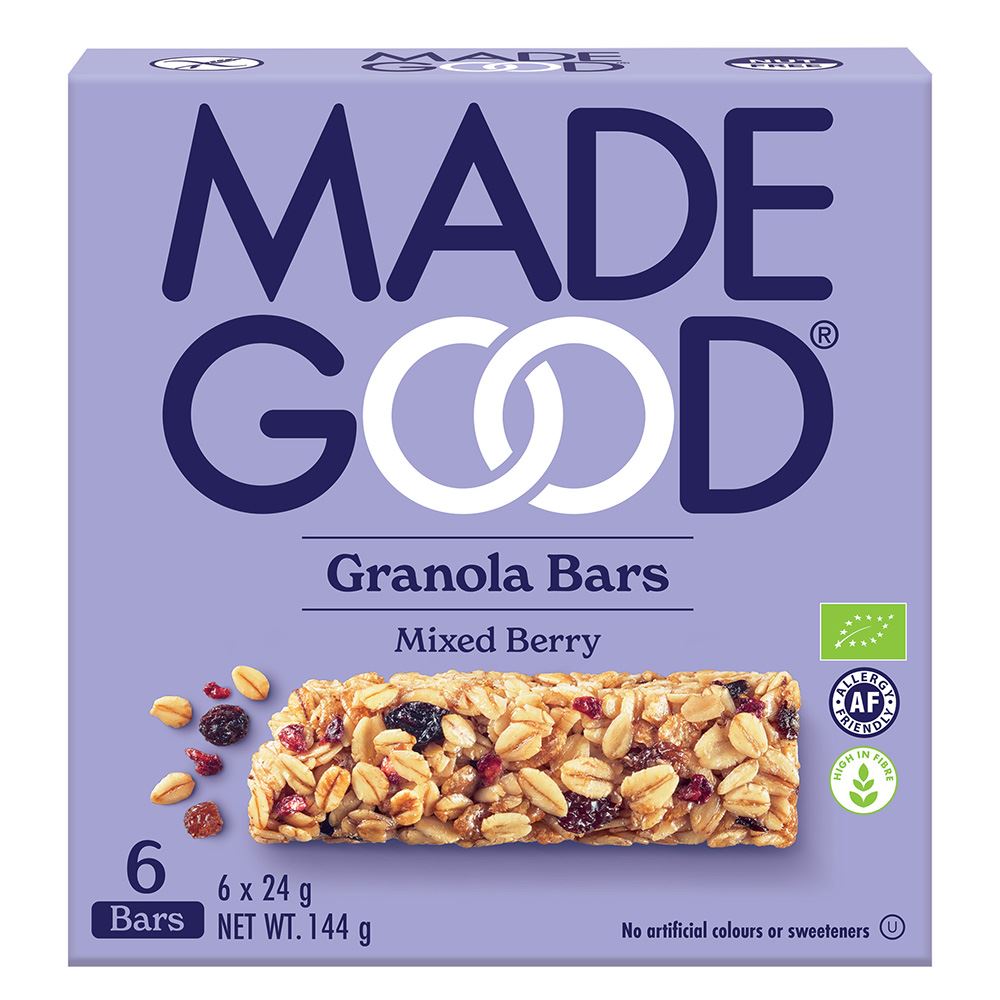 MadeGood Granola Bar Mixed Berry 6 x 24g