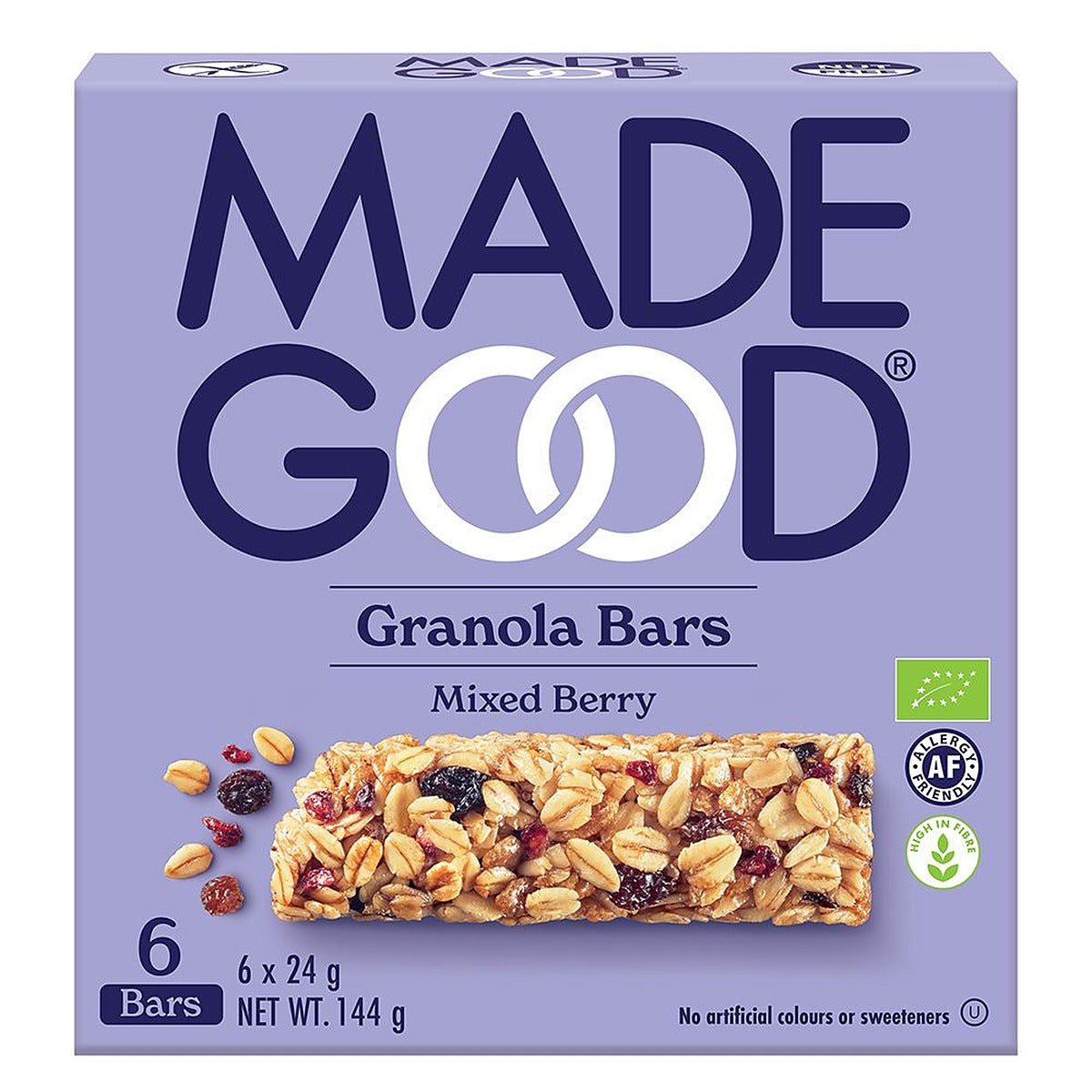 MadeGood Granola Bar Mixed Berry 6 x 24g