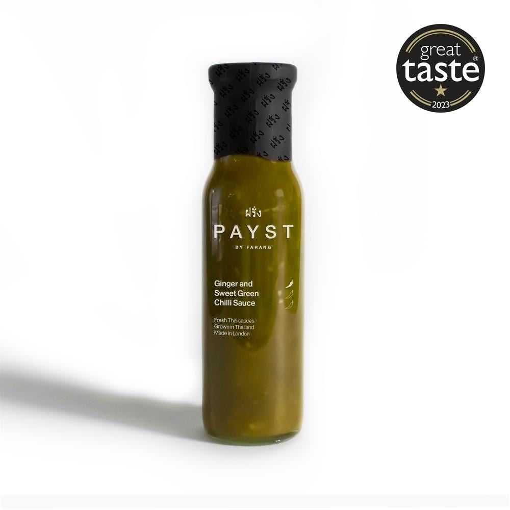 Payst Handmade Premium Ginger & Sweet Green Chilli Sauce 250ml