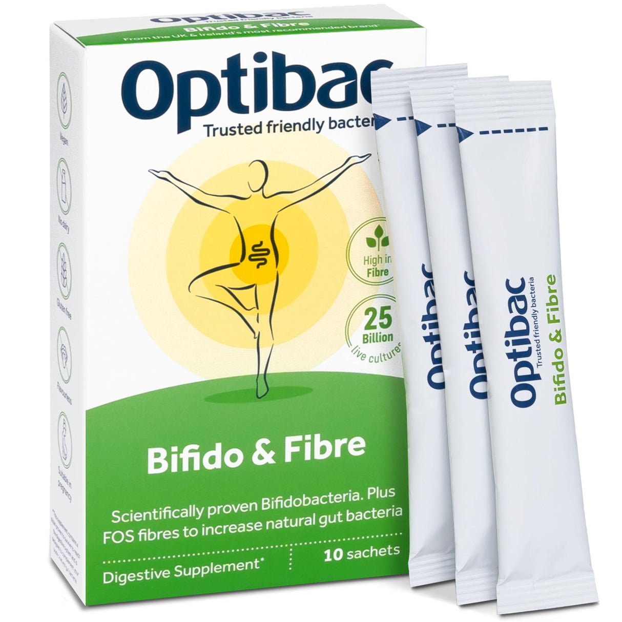 OptiBac Probiotics Bifidobacteria & Fibre 10 - 30 Sachets