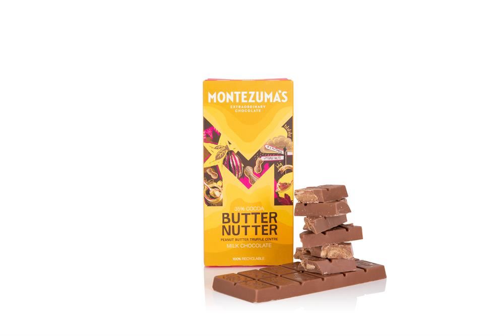 Montezumas Milk Chocolate with Peanut Butter Truffle Bar 90g