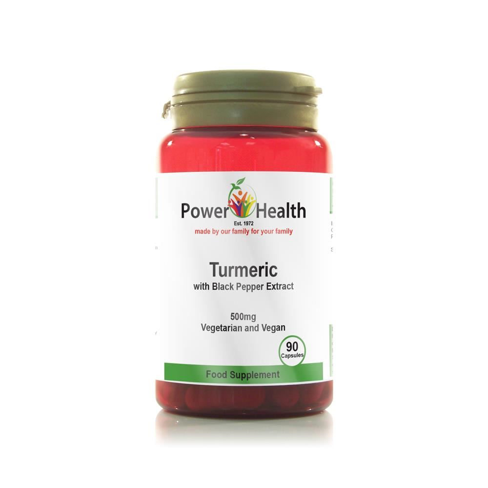 Power Health Turmeric 500mg & Black Pepper 90 capsules