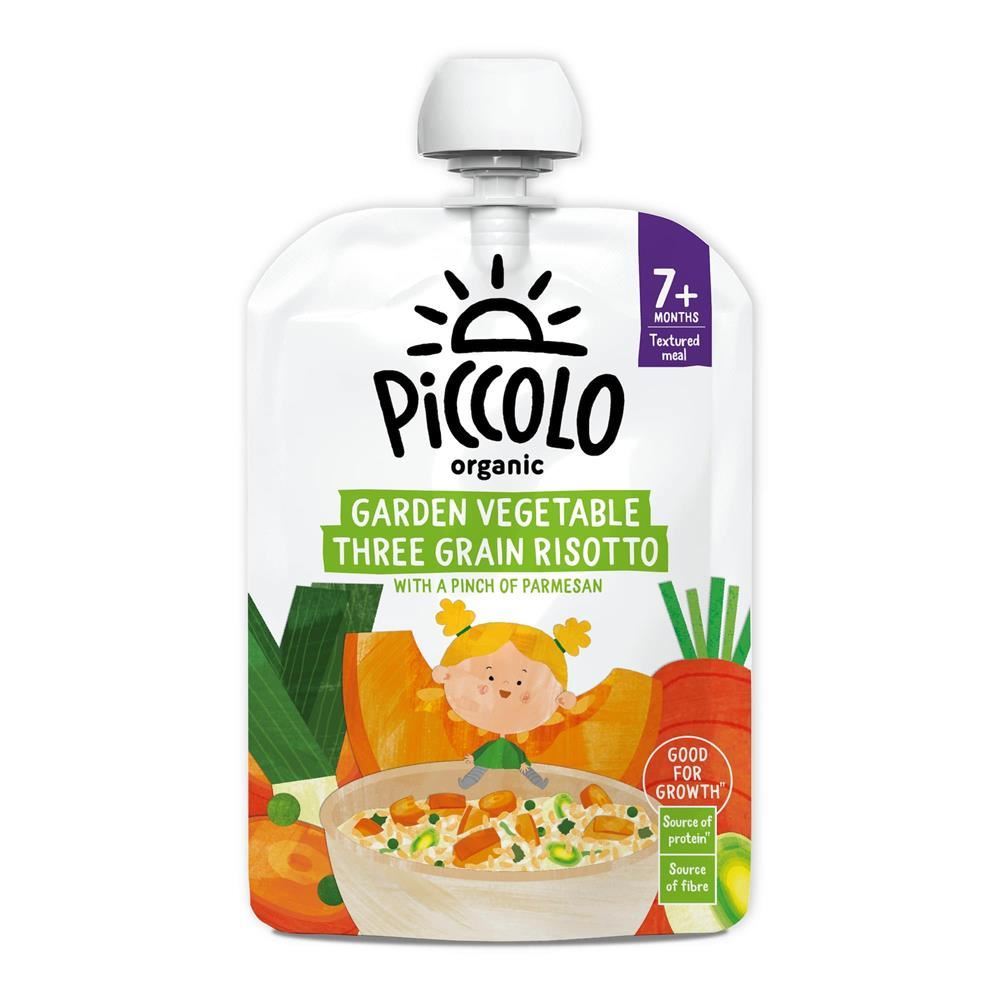 Piccolo Three Grain Vegetable Risotto 130g - 7 Pack