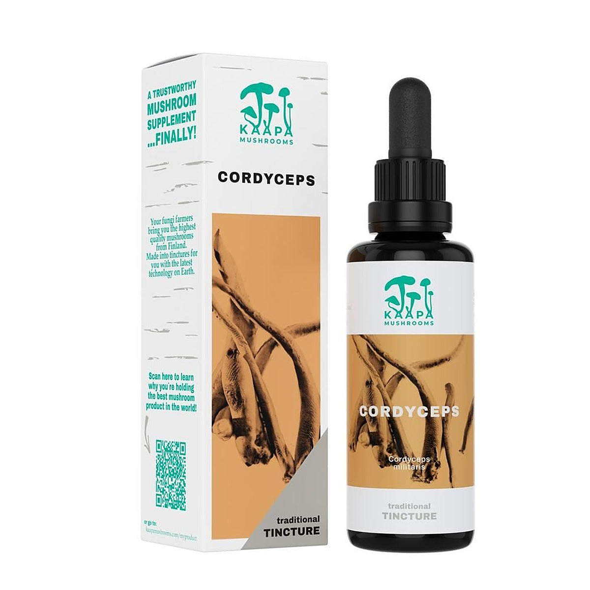 Kaapa Mushrooms Cordyceps Mushroom Organic Extract Tincture 50ml