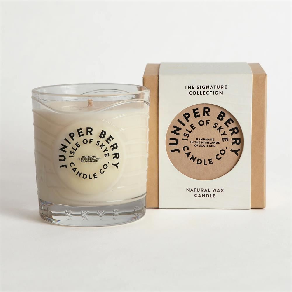 Isle of Skye Juniper Berry Island Natural Wax Candle 9.1cm x 8.2cm x 8.2cm
