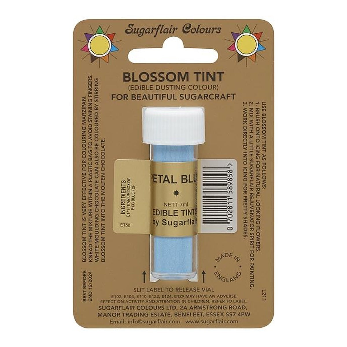 Sugarflair BLOSSOM TINT Edible Food Colour Powder - 7ml - image 3