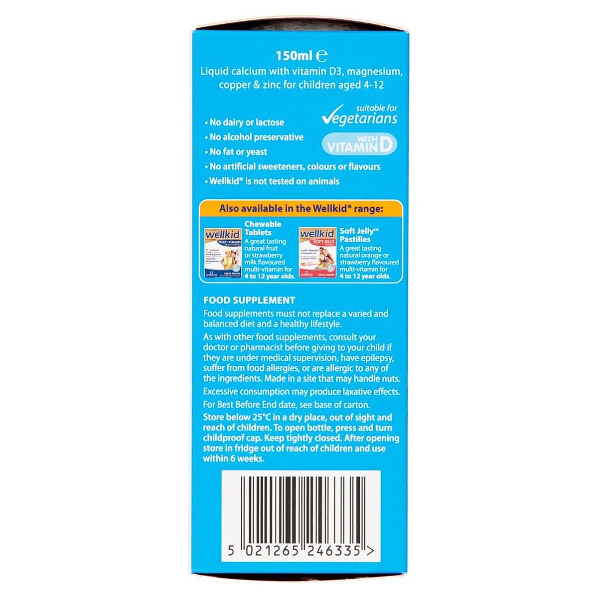 Vitabiotics WellKid Calcium Liquid - 150ml - image 3