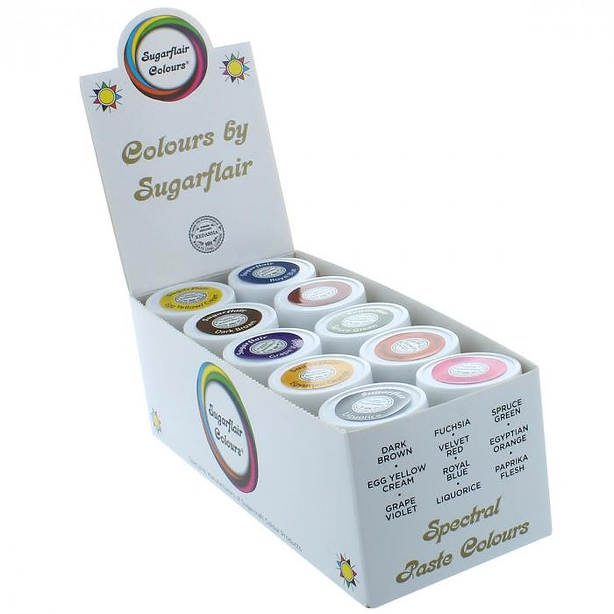 Sugarflair Spectral 25g - Mixed Set of 10