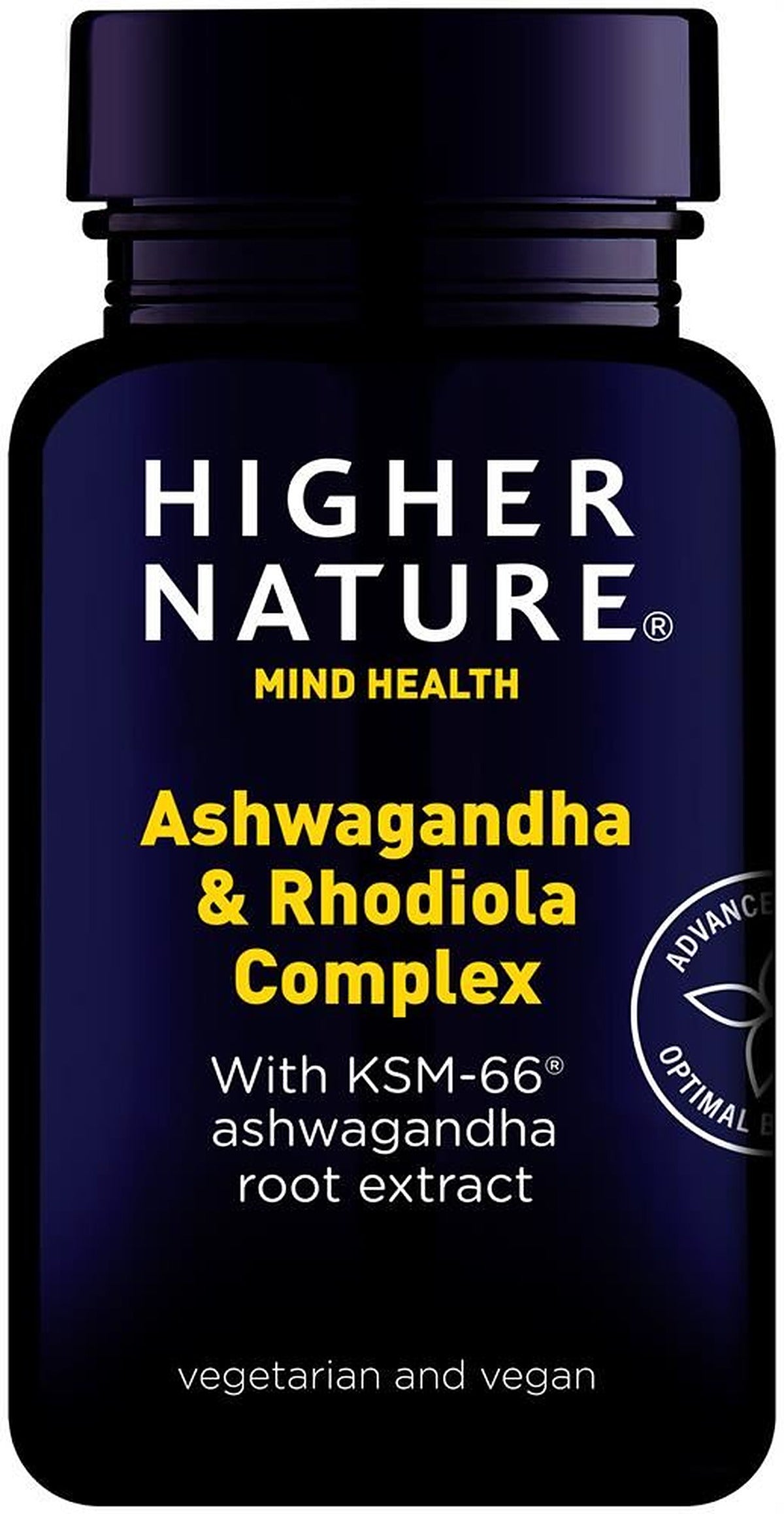 Higher Nature Ashwagandha & Rhodiola Comlex 30 Capsules