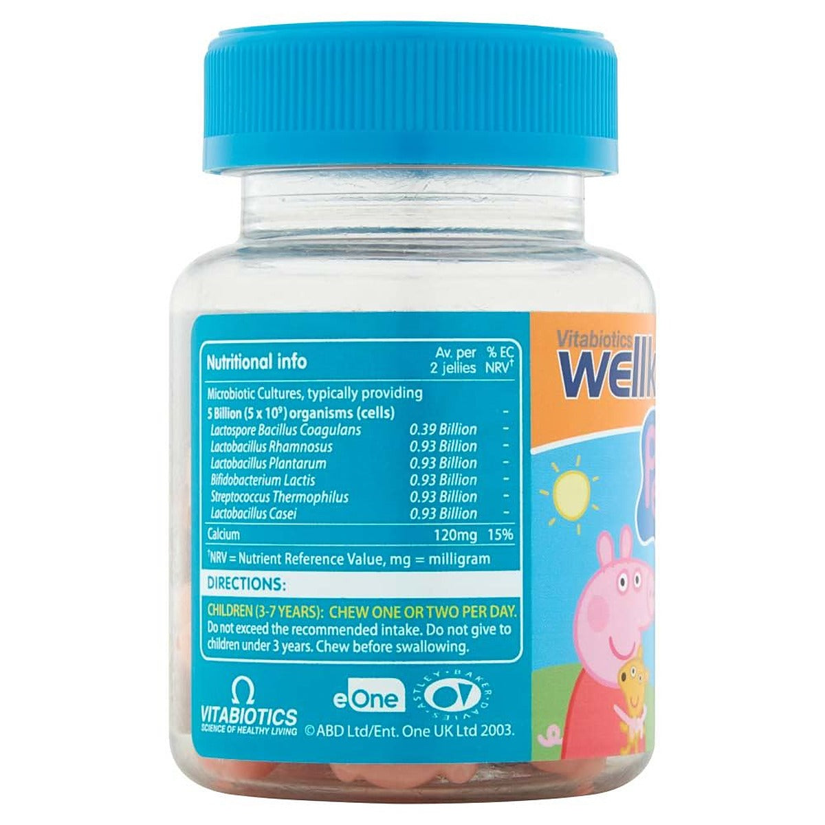 Vitabiotics WellKid Peppa Pig Pro-Tummy Natural Orange Flavour 3-7 Years - 30 Soft Jellies - image 4