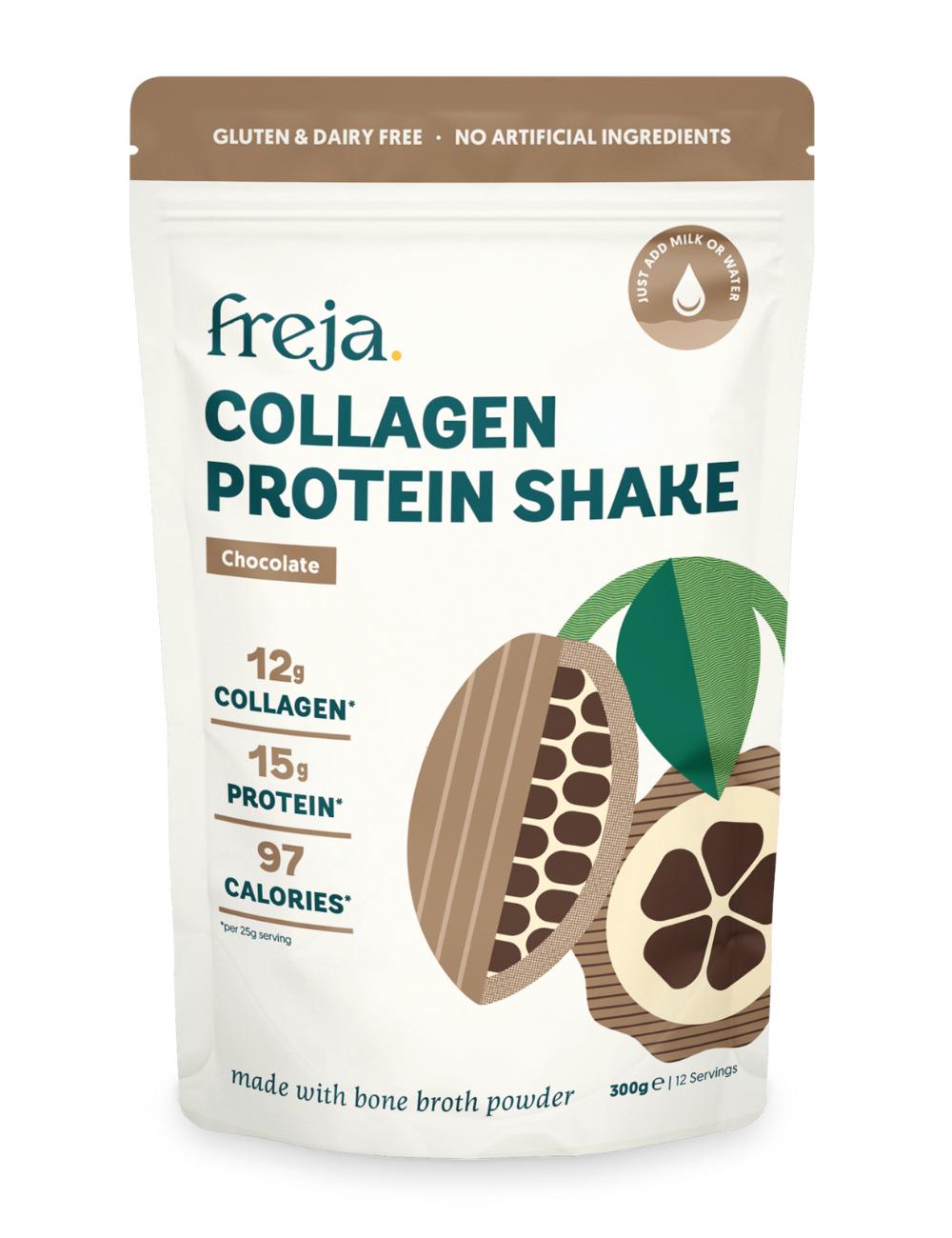 Freja Bone Broth Shake 300g - Cacao